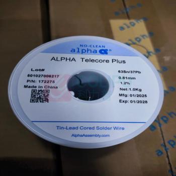 阿尔法 ALPHA 锡丝 Sn63Pb37 0.81mm 1.2% 20kg/盒