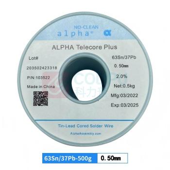 阿尔法 ALPHA 有铅锡丝 63Sn/37Pb 0.50mm 500g/卷 松香含量2.0%