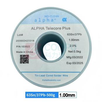 阿尔法 ALPHA 有铅锡丝 63Sn/37Pb 1.00mm 500g/卷 松香含量2.0%