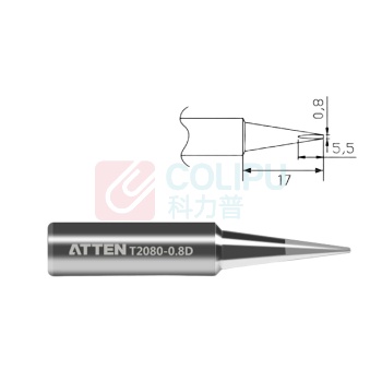 安泰信 T2080系列 烙铁电烙铁烙铁头烙铁嘴配件 烙铁头 T2080-0.8D 7个/组