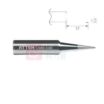 安泰信 T2080系列 烙铁电烙铁烙铁头烙铁嘴配件 烙铁头 T2080-0.8D 7个/组