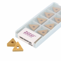 ZOTO 三角形数控车床刀片外圆内孔车刀杆刀具硬质合金刀粒 钢件通用 TNMG160408MA-ZX35  10片/盒