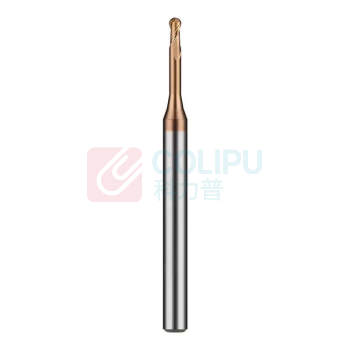 GTK 球刀 R0.5*2*D4*50 R0.5:球头半径0.5mm一球头直径Φ1.0mm (银色) (钛合金用)