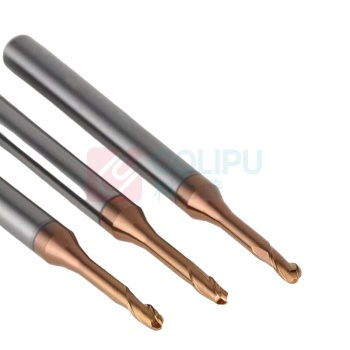 GTK 球刀 R0.5*2*D4*50 R0.5:球头半径0.5mm一球头直径Φ1.0mm (银色) (钛合金用)