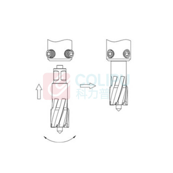 创恒 CHTOOLS 硬质合金直角柄空心钻头 DNTX-30170 直角柄 17*35