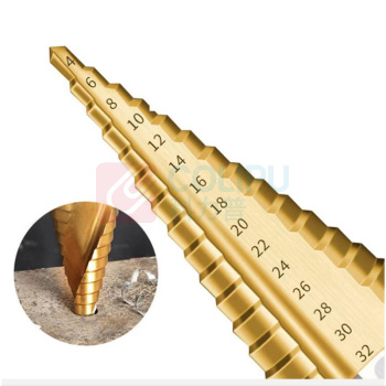 红骑士 含钴宝塔钻头 6542直槽 4-40mm 高硬度不锈钢专用打孔阶梯钻头铁皮扩孔开孔转头
