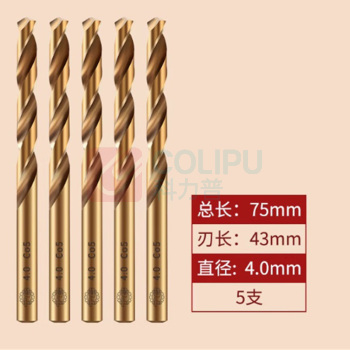 天工 直柄麻花钻头 Φ4 高速钢