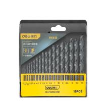 得力工具 麻花钻套装19件套 DH-MHZ019-WD1 1-10mm (黑)