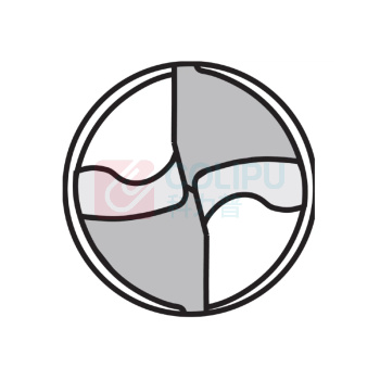 HOLEX 整体硬质合金钻头 122501 6 圆柱柄 DIN 6535 HA Φ D<sub>C</sub> h7(mm 或英寸) 6