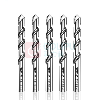 LAOA M2高速钢全磨制麻花钻头不锈钢钻头3.2mm LA162051 10支装 
