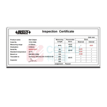 英示 INSIZE 带表卡尺 1311-300AC 0-300mm 0.01mm 不含第三方检测