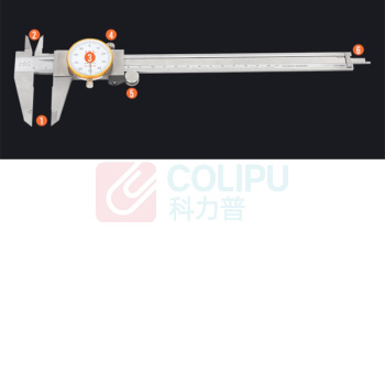 上工 表盘式游标卡尺 0-200mm 0.01mm
