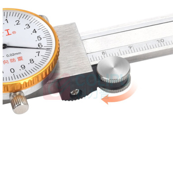 上工 表盘式游标卡尺 0-200mm 0.01mm