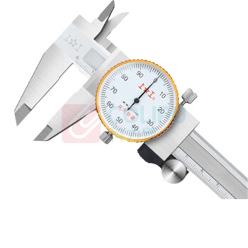 上工 不锈钢带表卡尺 0-150mm 精度0.01