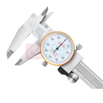 上工 不锈钢带表卡尺 0-150mm 精度0.01