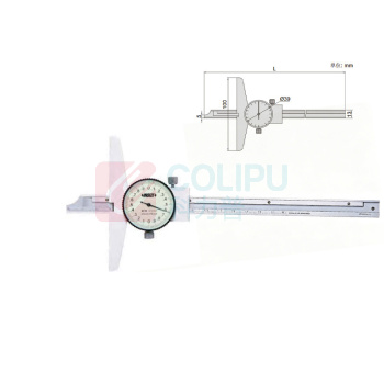 英示 INSIZE 带表游标卡尺 1340-200 精度0.02mm 可测深度 不含检测费用