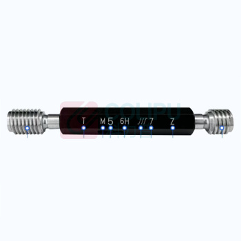 成量 螺纹塞规 M5*0.8-6H T.Z 粗牙细牙通止规 总长 D=70MM,螺纹长=8MM,小径d1=4.314