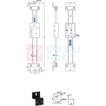 FOWLER 竖式数显标尺 50-223-345 测量范围0-100mm