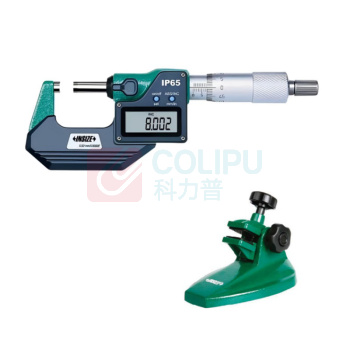 英示 INSIZE 数显千分尺 3101-25AC 0-25mm*0.001mm分辨率 附移动台架 带数据传输