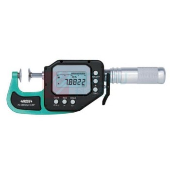 英示 INSIZE 高精度快速数显盘形千分尺 3353-100 75-100mm 可传输数据 带校对杆 数显公法线千分尺 带外检