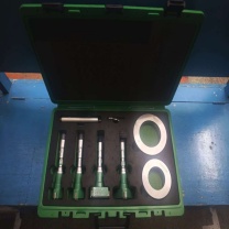 英示 INSIZE 三点内径千分尺 JC5227-1004C 精度0.005mm 不含检测费 包含千分尺:50-63mm , 62-75mm, 75-88mm, 87-100mm 校对环规(标配):φ62.010mm,φ87.004mm 延长杆(标配):150mm