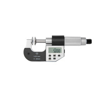 青量 数显公法线千分尺 QL-0205 0-25mm  电子机械公法线千分尺