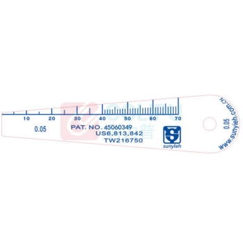 藤艺 塑料塞尺 22片组 0.02-2.00MM 100MM