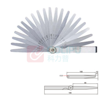 英示 塞尺 4602-17-J 0.02-1.00mm/17pcs (含第三方检测费)