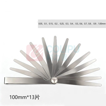 晶花 塞尺 100mm*13片 0.05-1mm/精度0.01mm 不含检测费用