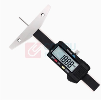 成量 塑料壳细杆数显深度尺 杆径2mm 规格0-100mm 精度0.01mm