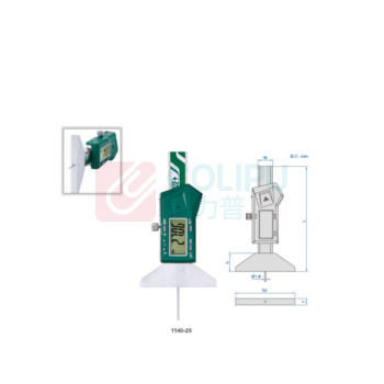 英示 INSIZE 袖珍数显圆杆深度尺 1140-25WL 0-25mm 分辨率0.01mm 不含检测报告