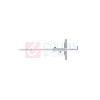 Format 游标深度尺 40780200 200mm/0.05mm, 桥长100mm