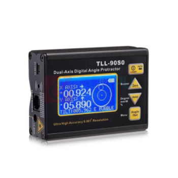 晶研 水平仪 TLL-90S0 有磁款 (黑色) 单轴模式:0-360°,双轴模式:±40°,误差:0.05°