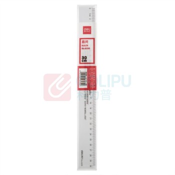 得力 deli 直尺 6230型 塑料直尺 30cm 1把