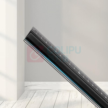 得力工具 铝合金防护尺 DL8230 300mm (黑)