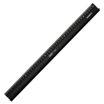得力工具 铝合金防护尺 DL8245 450mm (黑)