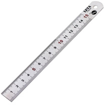 勒塔 LETA 不锈钢直尺 LT-MT501 15cm (银色)