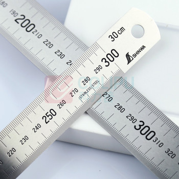 日本亲和 直尺 21674 抛光 30cm