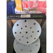 费斯托 砂纸(网砂片) 497177 400目 背绒连接,直径150mm/48孔,配合震动打磨机使用,每盒100张。