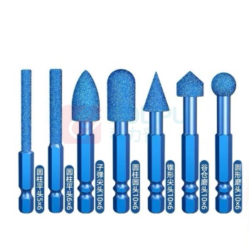 戴恩工具 六角柄金刚砂磨头谷仓磨头 10*6mm