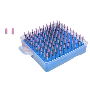 金信 磨头 红刚玉 3mm 椭圆尖 100支/盒