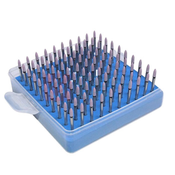 金信 磨头 红刚玉 3mm 椭圆尖 100支/盒