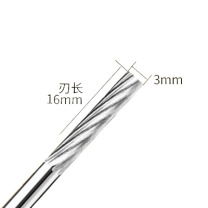 抛利达 合金旋转锉钨钢磨头 1# A3x3mm 双槽A型 10支/盒
