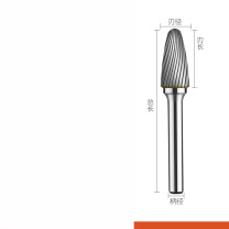 DAFEI 硬质合金旋转锉 【单槽】F型弧形圆头6*10mm 