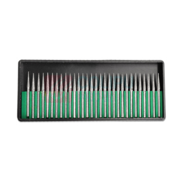 智探政物 黑盒磨针金刚砂磨针金刚石磨头 柄径3MM 30只/盒 全长45MM