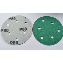 金太阳 打磨圆片 P80 5寸6孔 (绿色)
