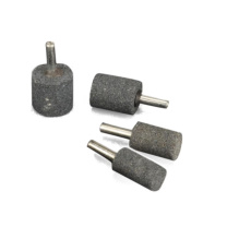 安赛瑞 带柄砂轮磨头 24208 圆柱型 6×30mm 10个装 (灰色)