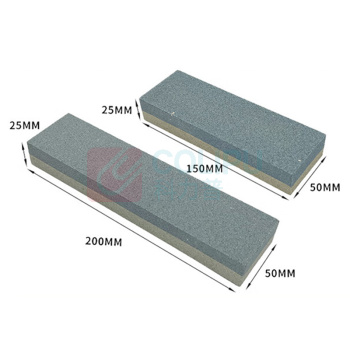 纳仕德 磨刀油石棕刚玉双面磨刀石厨房工具粗细磨油石神器 WZ0028 高质量6寸150*50*25