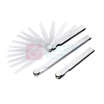 得力工具 DL9504塞尺150Lx0.02-1.00mm_17件套(银)(把)