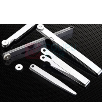 得力工具 DL9504塞尺150Lx0.02-1.00mm_17件套(银)(把)